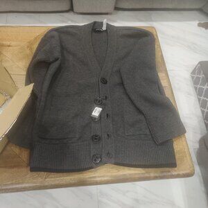 DSQUARED2 Oversized Cardigan Size S Wool Blend Heavyweight V-Neck $1766